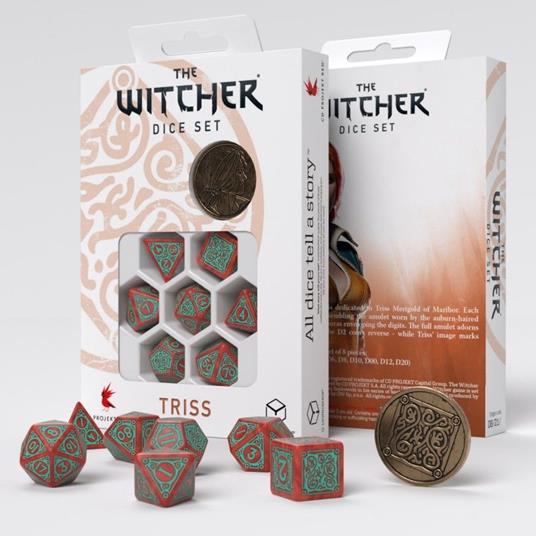 Q-workshop The Witcher Dice Set. Triss - 2