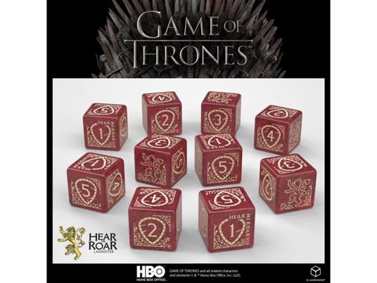 Il Trono Di Spade Dice Set Lannister 10xd6 (10) Q Workshop