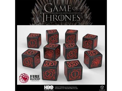 Il Trono Di Spade Dice Set Targaryen 10xd6 (10) Q Workshop