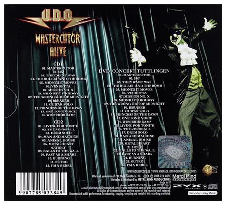 Mastercutor Al. 2cd+1dvd - CD Audio di UDO - 2