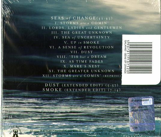 Seas of Change (Digipack) - CD Audio di Galahad - 2