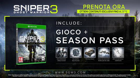 Sniper Ghost Warrior 3 Season Pass Edition - XONE - 3