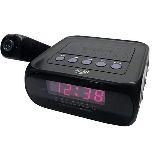 Sveglie MIZHMI,orologi per proiettori,radiosveglia,sveglie per proiettori radio display a LED Timer per posticipazione cucina Dual USB camere da letto sveglie proiettore sveglie forte 