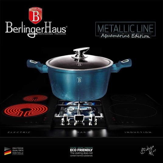 Berlinger Haus Aquamarine Set di Pentole Induzione 10-Piece Alluminio  Antiaderente 3 Casseruoli 3 Coperchi Blu marino - Berlinger Haus - Idee  regalo