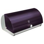 Berlinger Haus Purple Eclipse Portapane, Coperchio Scorrevole, Design Moderno, Acciaio Inossidabile Viola / Inox