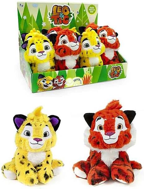 Leo e Tig Peluche Leo e Tig Giocattoli Leo e Tig Personaggi Leo e Tig Carnevale Leo e Tig Peluche Piccoli Compleanno da 18 a 30 cm Modelli a Scelta (Leo 18 cm) - 3