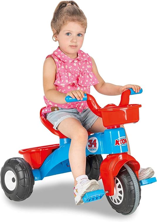 Triciclo Bambino1 Anno 2 Anni Triciclo Bambini 1 Anno Maschio e Femmina Rosso Misure Montato 59 x 46 x 47,5 cm