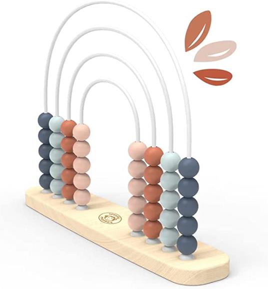 Abaco Legno Bambini Abaco Scuola Primaria Giochi Montessori Abaco Multibase Abaco per Bambini Giochi Abaco,Giocattoli matematici in Legno,Matematica Educativo Abaco - 3