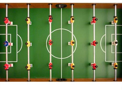 Sport1 Calcio Balilla Bambini 6 Anni 8 Anni da Tavolo Professionale in Legno per Bambini Calcetto Balilla Bambini biliardino per Bambini 69X37X65 - 2