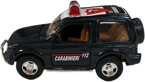 Macchina Della Polizia Giocattolo Macchina dei Carabinieri Metallo Portelle Apribili Blu Scala 1.24 Jeep Polizia Metallo Die Cast (Carabinieri) - 2