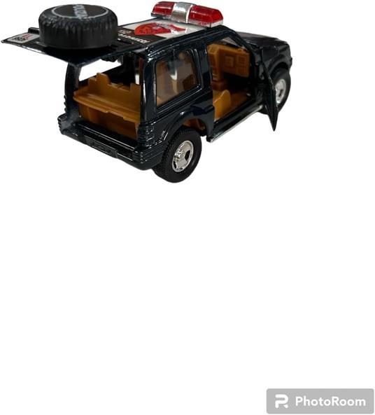 Macchina Della Polizia Giocattolo Macchina dei Carabinieri Metallo Portelle Apribili Blu Scala 1.24 Jeep Polizia Metallo Die Cast (Carabinieri) - 3