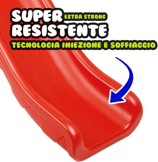 Scivolo per Bambini da giardino da casa Interno Esterno grande 3 Anni 4 Anni Scivolo Bimbi 2-6 Anni super resistente qual - 4
