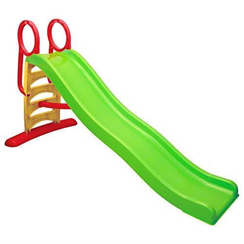 S.O. Scivolo per Bambini da Giardino da casa Esterno Interno Grande 3 Anni 4 Anni Scivolo Bimbi 2-6 Anni con scivolata Lunga 207x85x111(h)