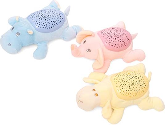 Luce Notturna Bambini Lampada Proiettore Per Neonati Ricaricabile Regalo Colori Notte Peluche Per Neonato Portatile Compleanno luci Comodino Cameretta Sensore Camera Nanna Lucina mesi (Pecora) - 2