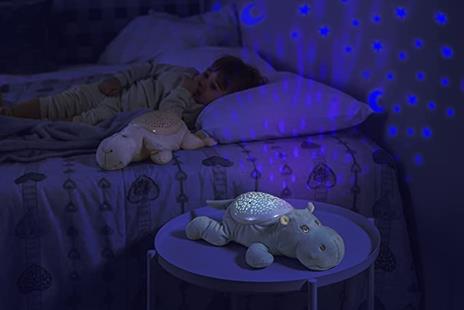 Luce Notturna Bambini Lampada Proiettore Per Neonati Ricaricabile Regalo Colori Notte Peluche Per Neonato Portatile Compleanno luci Comodino Cameretta Sensore Camera Nanna Lucina mesi (Pecora) - 3