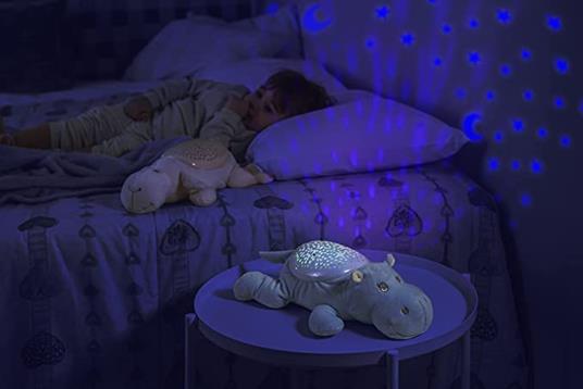 Luce Notturna Bambini Lampada Proiettore Per Neonati Ricaricabile Regalo Colori Notte Peluche Per Neonato Portatile Compleanno luci Comodino Cameretta Sensore Camera Nanna Lucina mesi (Pecora) - 3