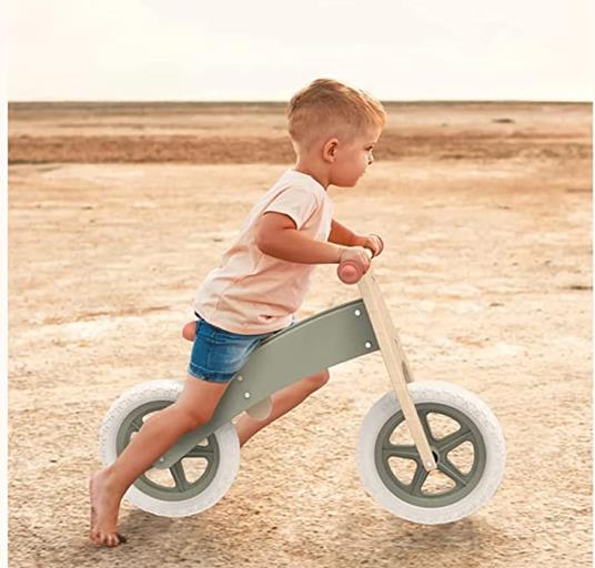 Bici Senza Pedali In Legnoper Bambino e Bambina da 18 Mesi bambini Bicicletta da 2 anni legno Equilibrio Balance Prima BIKE Bambino Ruote di Triciclo Bambina - 2