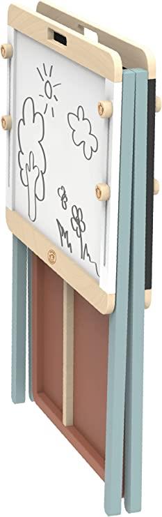 Lavagna Per Bambini Lavagna Bambini Bambini Lavagna Cavalletto Regolabile di Legno Altezza Magnetica Accessori da disegno Carta - 3