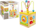 TEOREMA LOGISTICA Cubo Multiattivita Legno Bambini 1 Anno 5 in 1 Cubo Interattivo Giochi Bambini 1 Anno 2 Anni Gioco Incastri legno di Bambini Cubo