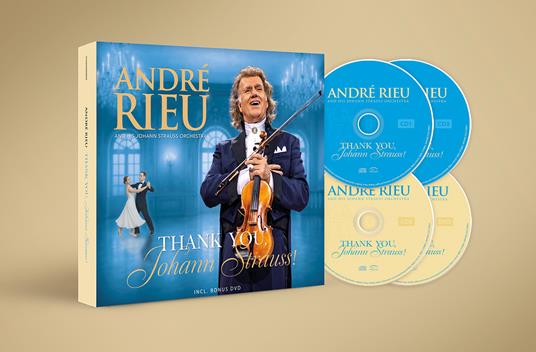 Thank You Johann Strauss (3 CD + DVD) - CD Audio + DVD di André Rieu