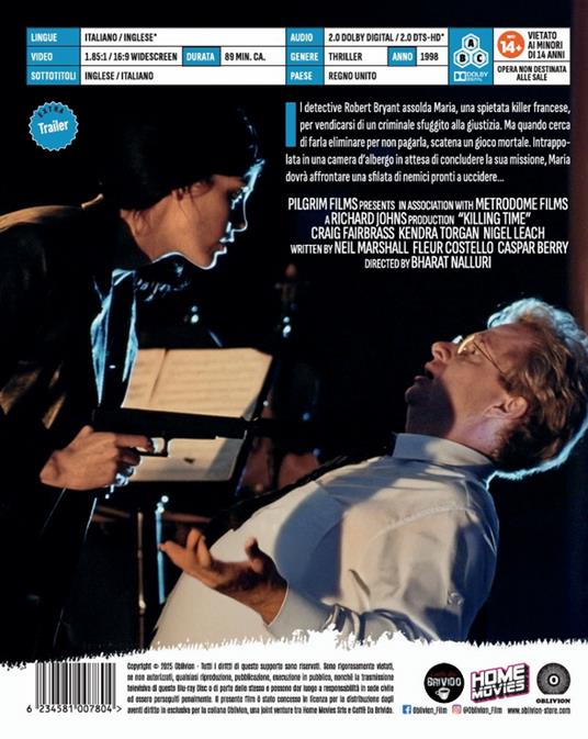 Killing Time (Blu-ray) di Bharat Nalluri - Blu-ray - 2