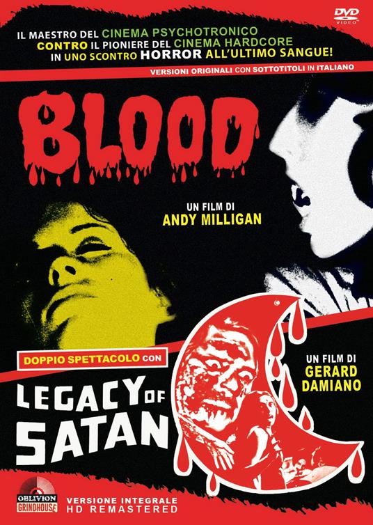 Blood - Legacy of Satan di Andy Milligan,Gerard Damiano - DVD