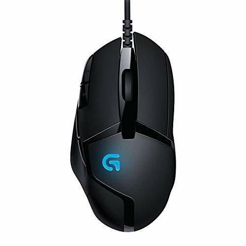 Logitech G402 Hyperion Fury Mouse Gaming, 4000 DPI, Design Leggero, 8 Pulsanti Programmabili, Compatibile con PC/Mac/Laptop, Imballaggio Tedesco, Nero