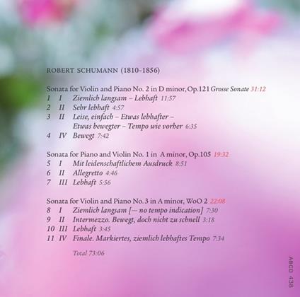 Sonate per violino - CD Audio di Robert Schumann