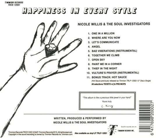 Happiness in Every Style - CD Audio di Nicole Willis & the Soul Investigators - 2