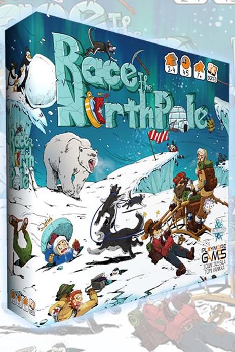 Gioco da tavolo English/German Race to The North Pole Game - 2