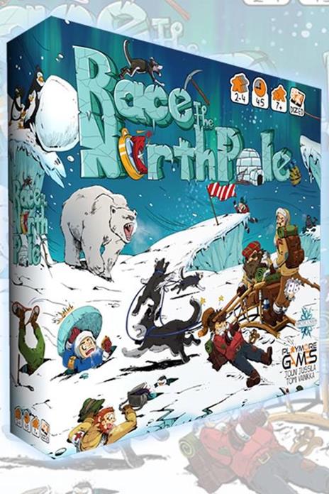 Gioco da tavolo English/German Race to The North Pole Game