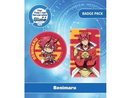 That Time I Got Reincarnated As A Slime Spilla Badges 2-pack Benimaru Popbuddies