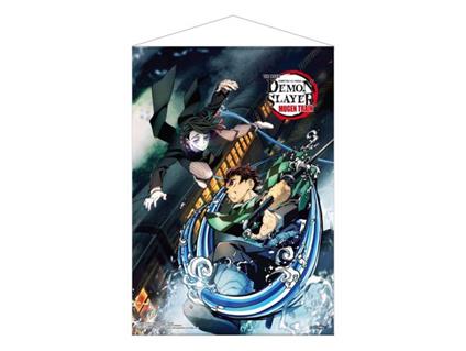Demon Slayer: Kimetsu No Yaiba Wallscroll Mugen Train Tanjiro Vs Enmu 50 X 70 Cm POPbuddies
