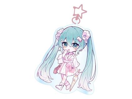 Hatsune Miku Acrylic Portachiavi Kawaii Summer Time Popbuddies