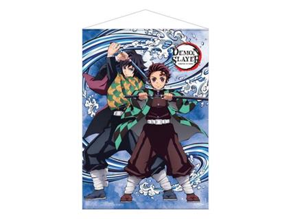 Demon Slayer: Kimetsu No Yaiba Wallscroll Tanjiro Kamado E Giyu Tomioka Water Breathing 50 X 70 Cm Popbuddies