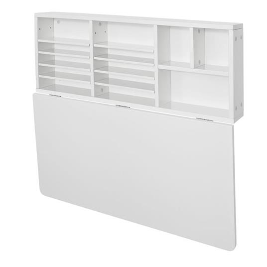 Scrivania Pieghevole A Muro Con Libreria Bianco Sobuy - SoBuy - Casa e  Cucina | IBS