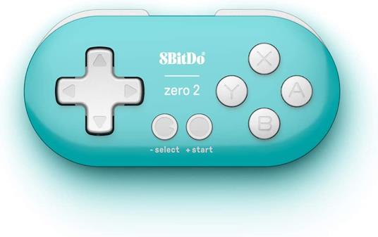 8Bitdo Zero 2 Turchese Bluetooth Gamepad Digitale Android, MAC, Nintendo Switch, Nintendo Switch Lite, PC - 3