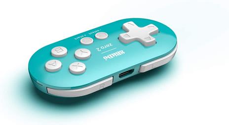8Bitdo Zero 2 Turchese Bluetooth Gamepad Digitale Android, MAC, Nintendo Switch, Nintendo Switch Lite, PC - 4