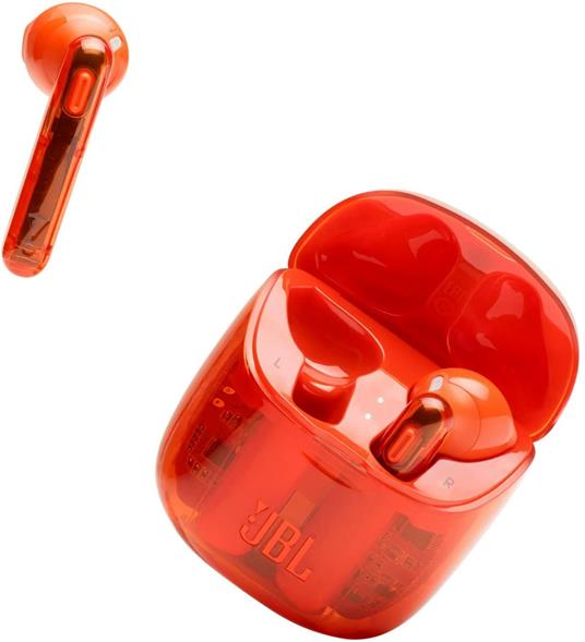 JBL TUNE 225TWS Cuffie In-Ear True Wireless Bluetooth, Auricolari senza  Fili con Microfono Integrato per Musica, Chiamate e Sport, Fino a 25h di  Autonomia, Custodia di Ricarica, Colore Ghost Orange - JBL -