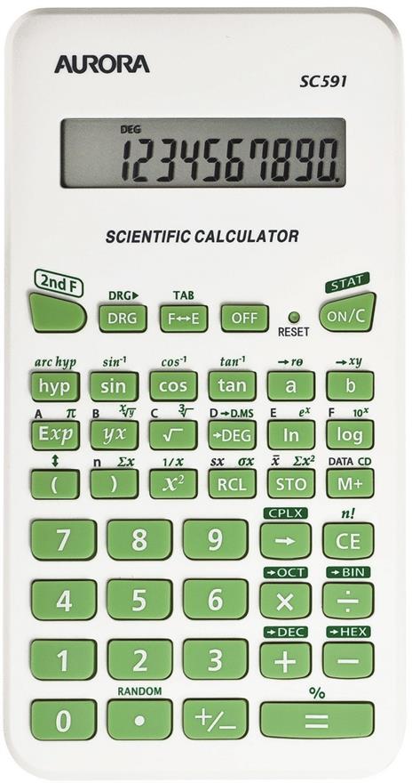 Calcolatrice Aurora di Base 131 Funzioni Math - 5