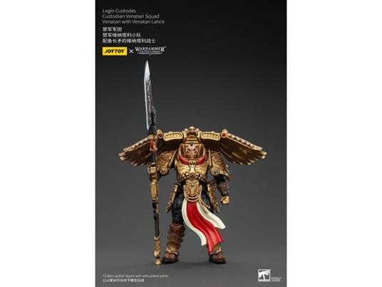 Warhammer The Horus Heresy Action Figura 1/18 Legio Custodes Custodian Venatari Squad Venatari Con Venatari Lance 13 Cm Joy Toy