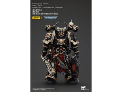 Warhammer 40k Actionfigur Chaos Space Marines Black Legion Chosen Con Combi-melta E Chainsword 20 Cm Joy Toy (cn)