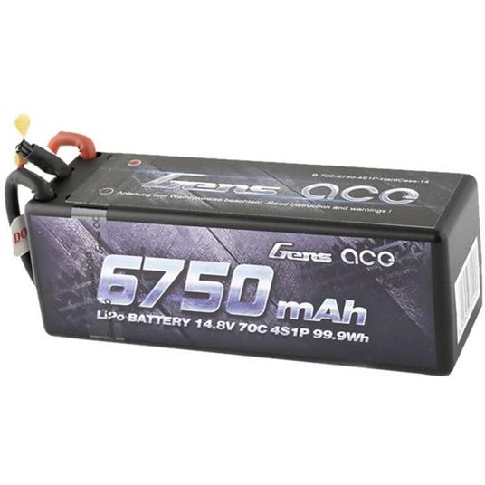 Gens ace Batteria ricaricabile LiPo 14.8 V 6750 mAh Numero di celle: 4 70 C Hardcase XT90