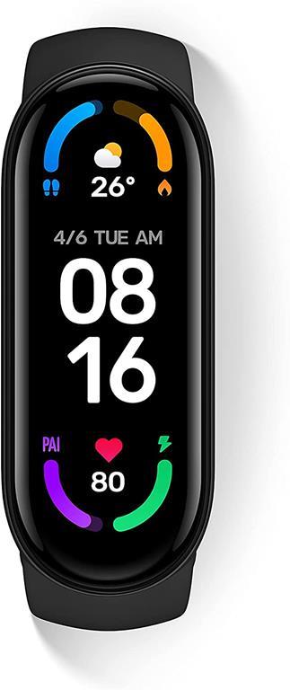 Xiaomi Mi Smart Band 6 Orologio Smart, Schermo AMOLED 1.56'', Tracciamento  Sport, Resistente all'Acqua fino a 5 ATM, Cinturino Antibatterico, Batteria  125 mAh, Versione Italiana, Nero - Xiaomi - Telefonia e GPS | IBS