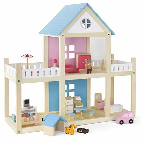 Casa Bambole in legno 60 cm Viga Toys (VG50255) - Viga Toys - Casa delle  bambole e Playset - Giocattoli