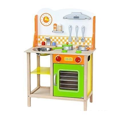 Cucina in legno con accessori Grandi Giochi