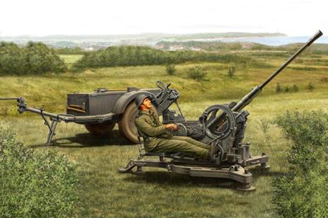 Flak 38 Late Version 2Cm Sd.Ah 51 1:35 Plastic Model Kit Riphb 80148
