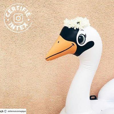 Cavalcabile Cigno Bianco 130cm - 5