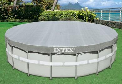 Intex 28041 Copripiscina Frame Deluxe, Diametro 549 cm