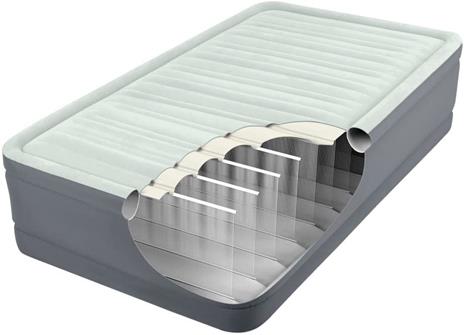 ntex 64902 Materasso Elevated Premiere Singolo con ecnologia Fiber Tech, pompa elettrica incorporata 99x1919x46 cm - 2